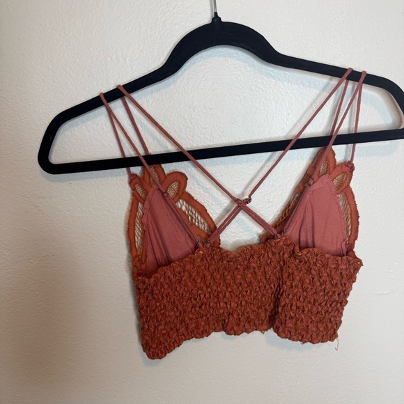 Free People One Adella Lace Crochet Bralette in Copper Women's - Picture 7 of 10